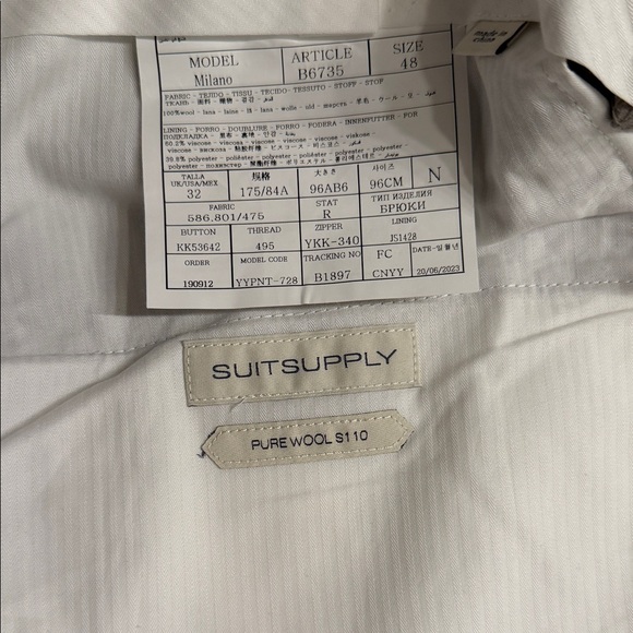 Suitsupply Taupe Dress Pants - Picture 3 of 6